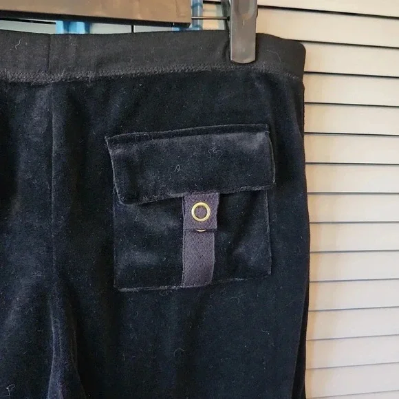 Hannah Jones New York Black Velour Pants - Picture 9 of 11